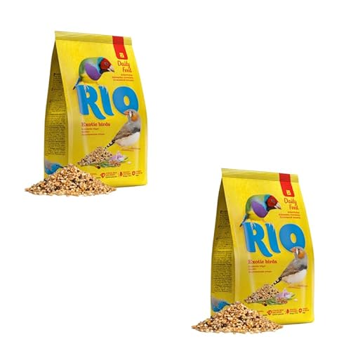 RIO Alleinfutter für Exoten | Doppelpack | 2 x 500 g | Speziell zusammengesetzte Mischung von ausgesuchten und beliebten Saaten und Getreidearten | Zur täglichen Fütterung von RIO