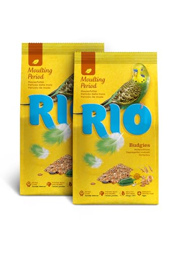 RIO Alleinfutter für Wellensittiche | Doppelpack | 2 x 500 g | Speziell zusammengesetzte Mischung von ausgesuchten und beliebten Saaten und Getreidearten | Zur täglichen Fütterung von RIO