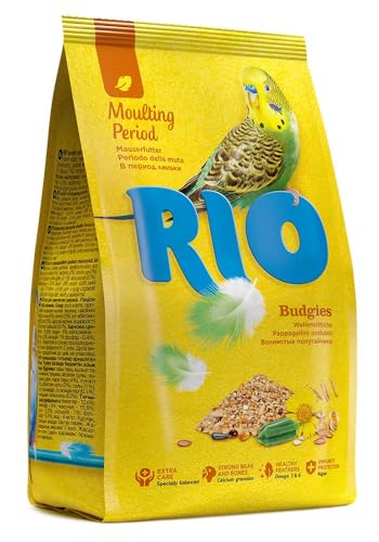 RIO Mauserfutter für Wellensittiche | 500 g | Alleinfuttermittel für Wellensittiche in Mauser | Speziell auf die Bedürfnisse während der Mauser abgestimmt von RIO