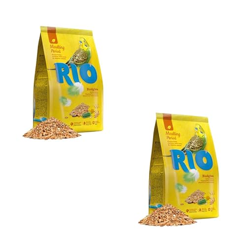 RIO Mauserfutter für Wellensittiche | Doppelpack | 2 x 500 g | Alleinfuttermittel für Wellensittiche in Mauser | Speziell auf die Bedürfnisse während der Mauser abgestimmt von RIO
