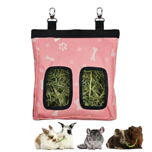 Meerschweinchen Heu Futterspender Hängend Kaninchen Heu Futterspender Tasche für Meerschweinchen Häschen Chinchillas Pinkbones Meerschweinchen Heu Futterspender Hängend Kaninchen Heu Futterspender Tasche für Meerschweinchen Häschen Chinchillas Pinkbones von RIOUSSI