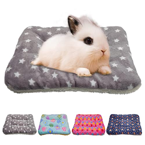 RIOUSSI Warmes Bett für Kleintiere, Kaninchen, Chinchillas, Igel, Baby, Katzen, Frettchen, 35,6 x 30,5 cm, Hellgrau von RIOUSSI