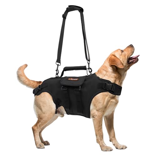 Dog Lift Harness Full Body Dog Lift Harness for Large Dog with Adjustable Control Handle Reflective Straps for Senior Dogs, Post Surgery Recovery, Dogs with Joint Problems, Oxford Cloth XL Dog Lift Harness Full Body Dog Lift Harness for Large Dog with Adjustable Control Handle Reflective Straps for Senior Dogs, Post Surgery Recovery, Dogs with Joint Problems, Oxford Cloth XL von RIXBEO