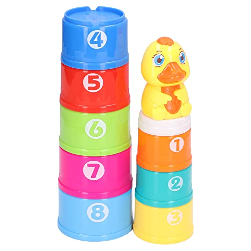 RIZGHWOY Babygebäudebecher Spielzeug Frühes Bildungsbad Stapelbecher Spielzeug für Fantasievolle Spiele und Handaugenkoordination, BPA-Material RIZGHWOY Babygebäudebecher Spielzeug Frühes Bildungsbad Stapelbecher Spielzeug für Fantasievolle Spiele und Handaugenkoordination, BPA-Material von RIZGHWOY