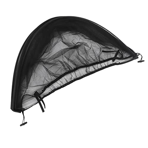RIZGHWOY Premium Car Net Wabenstruktur Atmungsaktives Netz für, Geeignet für die Meisten Kinderwagen, Bequem für Outdoor -Aktivitäten (Schwarz mit schwarzer Randabdeckung) von RIZGHWOY