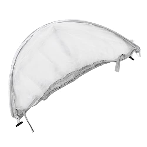 RIZGHWOY Premium Car Net Wabenstruktur Atmungsaktives Netz für, Geeignet für die Meisten Kinderwagen, Bequem für Outdoor -Aktivitäten (Weiß mit Grauer Randabdeckung) von RIZGHWOY