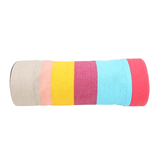 Regenbogen Gemustertes Hamster -Tunnel -Versteck, Sichere Leinwand Stoff Spielrohr für Kleine Haustiere, Ideal für Meerschweinchen (Langfristig Zwei-Wege) von RIZGHWOY