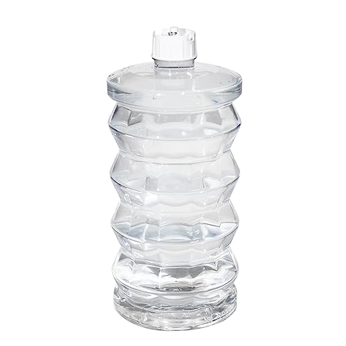 RIZZARI Automatische Wasserzufuhrflasche, 100% BPA-frei, Schwerkraft-Edelstahl-Wasserspenderflasche, große Kapazität für Katzen und Hunde (weiß, groß) von RIZZARI