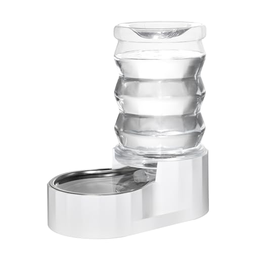 RIZZARI Automatischer Wasserspender für Haustiere, Schwerkraft, Edelstahl, 100% BPA-frei, große Kapazität, Wasserspender für Katzen und kleine und mittelgroße Hunde (6 l) von RIZZARI