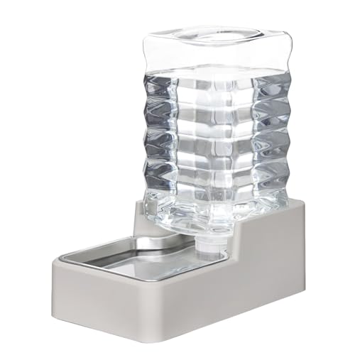 RIZZARI Edelstahl-Wasserspender für Haustiere: 8 l, automatisch, auslaufsicher, Schwerkraftnapf, groß, für Katzen, Hunde, Innen- und Außenbereich, Beige ohne Filter, 8 l RIZZARI Edelstahl-Wasserspender für Haustiere: 8 l, automatisch, auslaufsicher, Schwerkraftnapf, groß, für Katzen, Hunde, Innen- und Außenbereich, Beige ohne Filter, 8 l von RIZZARI