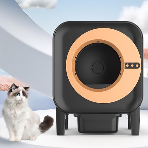 RJHJK Selbstreinigende Katzentoilette, automatische Katzentoilette, Sicherheit, Anti-Pinch, App-Steuerung, intelligente Reinigung/dynamische Sammlung RJHJK Selbstreinigende Katzentoilette, automatische Katzentoilette, Sicherheit, Anti-Pinch, App-Steuerung, intelligente Reinigung/dynamische Sammlung von RJHJK