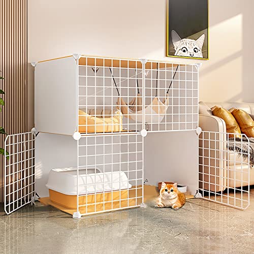 Großer Katzenkäfig, Katzenhäuser für Hauskatzen, selbst zusammengebauter Katzenkäfig, Bodenmatte, Kabelbinder, Katzenhaus für den Innenbereich, in dem eine Toilette untergebracht Werden kann Großer Katzenkäfig, Katzenhäuser für Hauskatzen, selbst zusammengebauter Katzenkäfig, Bodenmatte, Kabelbinder, Katzenhaus für den Innenbereich, in dem eine Toilette untergebracht Werden kann von RKJDMSWJ