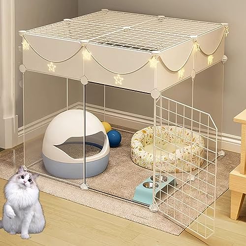 Katzenhütten für Hauskatzen, Kätzchenkäfig, DIY Haustier-Laufstall, Metallhütte für 1–2 Katzen, Frettchen, Chinchilla, Kaninchen, kleine Tiere, Kätzchen, Eichhörnchen, Wohnmobil-Reisen, Camp Katzenhütten für Hauskatzen, Kätzchenkäfig, DIY Haustier-Laufstall, Metallhütte für 1–2 Katzen, Frettchen, Chinchilla, Kaninchen, kleine Tiere, Kätzchen, Eichhörnchen, Wohnmobil-Reisen, Camp von RKJDMSWJ