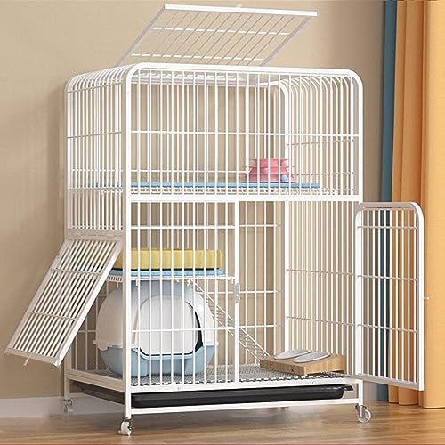 Katzenkäfig für Katzen, mehrschichtig, große Plattform, Basteln, Zaun für Katzen, Zwinger aus Metall, geeignet für 1-2 Katzen, kleine Tiere, Zaun für Katzen im Freien, Reisen, Campi Katzenkäfig für Katzen, mehrschichtig, große Plattform, Basteln, Zaun für Katzen, Zwinger aus Metall, geeignet für 1-2 Katzen, kleine Tiere, Zaun für Katzen im Freien, Reisen, Campi von RKJDMSWJ