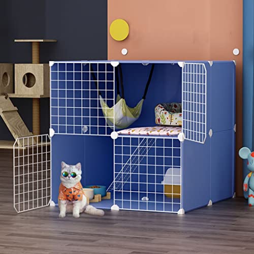 Katzenkäfig für den Innenbereich, Katzen-Laufstall, Abnehmbarer Metall-Kleintierkäfig, DIY-Design, Kätzchen-Laufstall, Haustierzaun für den Innenbereich, Katzengehege, Haustier-Laufstall, mi Katzenkäfig für den Innenbereich, Katzen-Laufstall, Abnehmbarer Metall-Kleintierkäfig, DIY-Design, Kätzchen-Laufstall, Haustierzaun für den Innenbereich, Katzengehege, Haustier-Laufstall, mi von RKJDMSWJ