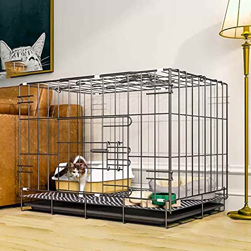 Katzenkäfige für 2/3 Katzen, Laufstall für Hunde, Haustier-Laufstall für Meerschweinchen/Frettchen/a/50 * 33 * 38 cm von RKJDMSWJ