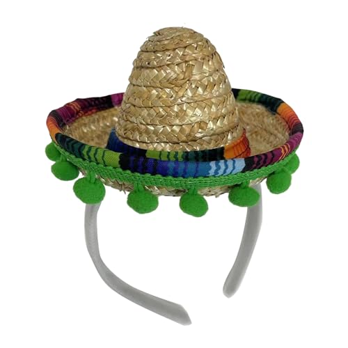 RKJRTK Stirnbänder für Teenager, Mädchen, Karneval, Party, Sombrero, Hutform, Haarband, Kopfbedeckung, Karneval, Party, Rollenspiel, Kostüm-Werkzeug RKJRTK Stirnbänder für Teenager, Mädchen, Karneval, Party, Sombrero, Hutform, Haarband, Kopfbedeckung, Karneval, Party, Rollenspiel, Kostüm-Werkzeug von RKJRTK