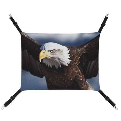 RKJVB Atmungsaktive Haustier-Hängematte mit verstellbaren Riemen, Adler, wendbar, Katzenbett, Hundematten für kleine Kaninchen, Frettchen, Meerschweinchen, 42 x 33 cm RKJVB Atmungsaktive Haustier-Hängematte mit verstellbaren Riemen, Adler, wendbar, Katzenbett, Hundematten für kleine Kaninchen, Frettchen, Meerschweinchen, 42 x 33 cm von RKJVB