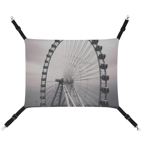 RKJVB Atmungsaktive Haustier-Hängematte mit verstellbaren Riemen, bedruckt, wendbar, für kleine Kaninchen, Frettchen, Meerschweinchen, 42 x 33 cm, Grau RKJVB Atmungsaktive Haustier-Hängematte mit verstellbaren Riemen, bedruckt, wendbar, für kleine Kaninchen, Frettchen, Meerschweinchen, 42 x 33 cm, Grau von RKJVB