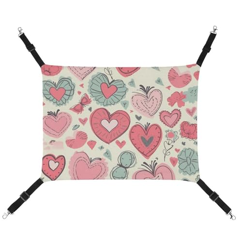 RKJVB Atmungsaktive Haustier-Hängematte mit verstellbaren Riemen, bedruckt, wendbar, für kleine Kaninchen, Frettchen, Meerschweinchen, 42 x 33 cm RKJVB Atmungsaktive Haustier-Hängematte mit verstellbaren Riemen, bedruckt, wendbar, für kleine Kaninchen, Frettchen, Meerschweinchen, 42 x 33 cm von RKJVB