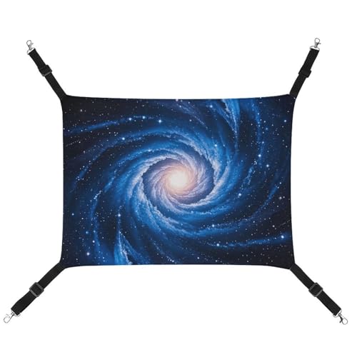 RKJVB Atmungsaktive Haustier-Hängematte mit verstellbaren Riemen, blau, Galaxie-Druck, wendbar, Katzenbett, Hundematten für kleine Kaninchen, Frettchen, Meerschweinchen, 42 x 33 cm RKJVB Atmungsaktive Haustier-Hängematte mit verstellbaren Riemen, blau, Galaxie-Druck, wendbar, Katzenbett, Hundematten für kleine Kaninchen, Frettchen, Meerschweinchen, 42 x 33 cm von RKJVB