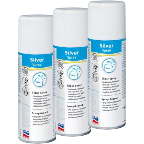 RL24 - Aloxan-Silberspray | Sprühpflaster für Tiere | Schutz vor Schmutz & Umwelteinflüssen | filmbildendes Wundspray | luftdurchlässiges & elastisches Pflasterspray | 3 x 200 ml (3er Set) von RL24