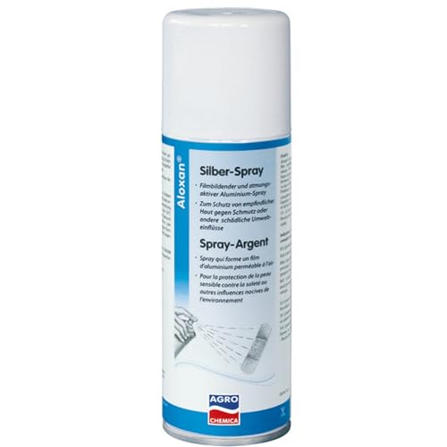 RL24 - Aloxan-Silberspray | Sprühpflaster für Tiere | Schutz vor Schmutz & Umwelteinflüssen | filmbildendes Wundspray | luftdurchlässiges Pflasterspray | Haut- & Hufpflege | 1 x 200 ml von RL24