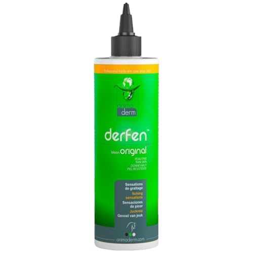 RL24 Animaderm - Derfen Original Lotion – Hautpflege für empfindliche Pferdehaut – Hautlotion für Sommerdermatitis – bei gereizter Haut & Juckreiz – Pferdepflege – 1 x 250 ml RL24 Animaderm - Derfen Original Lotion – Hautpflege für empfindliche Pferdehaut – Hautlotion für Sommerdermatitis – bei gereizter Haut & Juckreiz – Pferdepflege – 1 x 250 ml von RL24