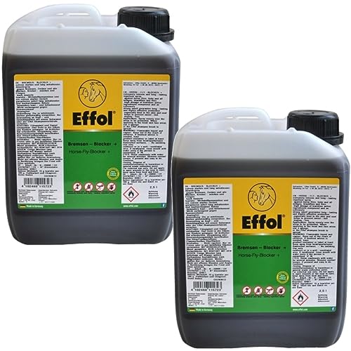 RL24 - Bremsen-Blocker+ Insektenschutz | Fliegenschutz mit starkem Duft | gegen Bremsen, Zecken & Mücken | Bremsenspray für Pferde | dermatologisch getestet | 2 x 2500 ml Kanister (2er Set) von RL24