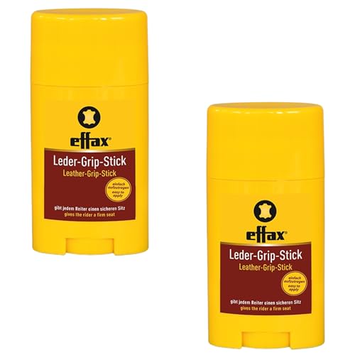 RL24 Effax - Leder-Grip-Stick | Leder Haftstick | für einen sicheren Sitz | Haftcreme ohne Verkleben | mit effax Anti-Rutsch Rezeptur | Leder Haftmittel | 2 x 50 ml (2er Set) von RL24