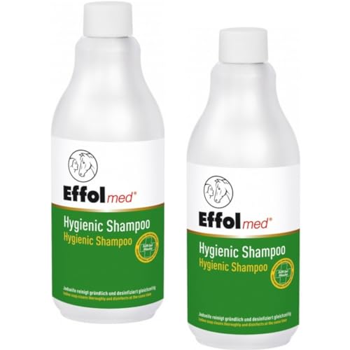RL24 Effol - Hygienic Shampoo | Pferdeshampoo mit PVP-Jod- Formulierung | wirksam gegen Bakterien, Pilze, Hefen & behüllte Viren | Shampoo für Pferde | Pferdepflege | 2 x 500 ml (2er Set) von RL24