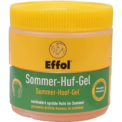 RL24 Effol - Sommer-Huf-Gel | Hufbalsam gegen rissige Hufe | spendet Feuchtigkeit | kräftigendes Huffett | Hufsalbe für Hornwachstum | Hufpflege für Pferde | 1 x 500 ml Dose von RL24