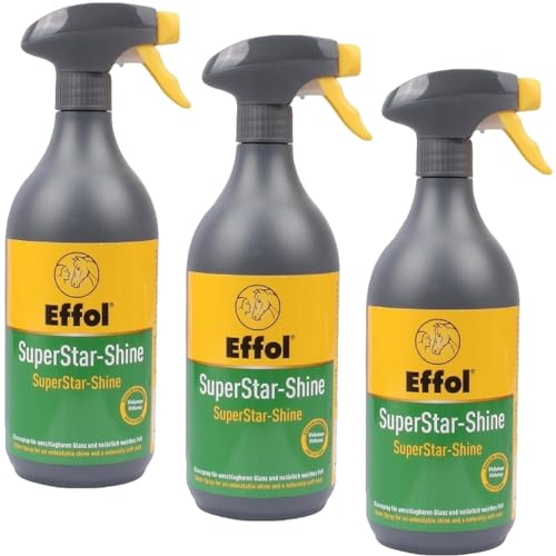 RL24 - Superstar-Shine | Mähnenspray für Pferde | für Sprungkraft & Volumen | Pferde Mähnenspray & Schweifspray | Pferde Glanzspray | 3 x 750 ml Spray (3er Set) von RL24