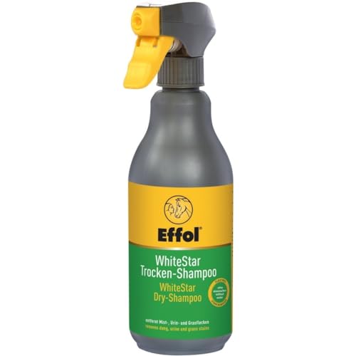 RL24 Effol - Trocken-Shampoo WhiteStar | Pferdeshampoo | Haarewaschen ohne Wasser & spülen | entfernt Mist-, Urin- & Grasflecken | Mähnenshampoo für Pferde | Pferdepflege | 1 x 500 ml von RL24