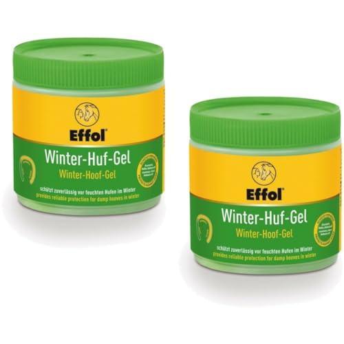 RL24 Effol - Winter Huf-Gel | Hufbalsam für beanspruchte Hufe im Winter | Huf-Fett zieht langsam & nachhaltig EIN | Hufpflege für Pferde | 2 x 500 ml Dose (2er Set) von RL24