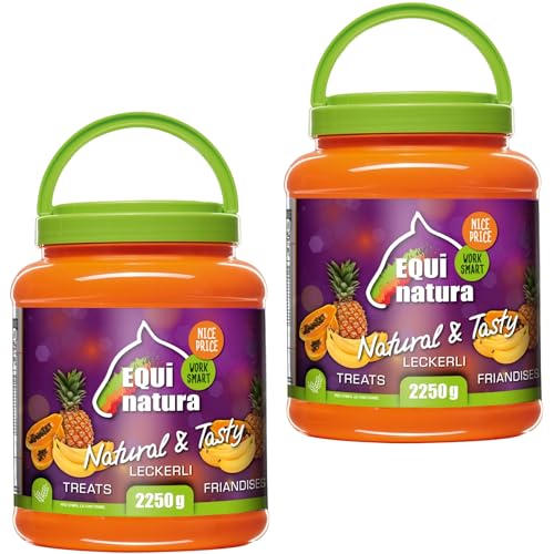 RL24 Equinatura - Naturkost Leckerli Banane-Ananas-Papaya | Pferdeleckerlis für Pferde | knackige Pferde Belohnung | Leckerli für Pferde | 2 x 2250g (2er Set) von RL24