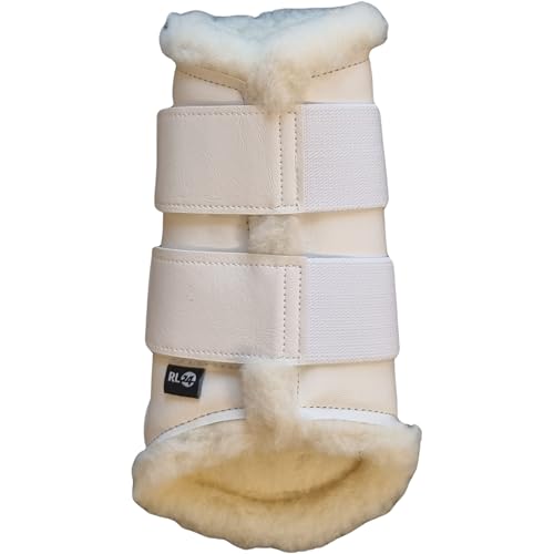RL24 - Gamaschen Comfort – Pferdegamaschen mit weichem Teddyfutter & Klettverschlüssen – anatomisch geformt & stoßabsorbierend – Gamaschen für Pferde in weiß – Größe L RL24 - Gamaschen Comfort – Pferdegamaschen mit weichem Teddyfutter & Klettverschlüssen – anatomisch geformt & stoßabsorbierend – Gamaschen für Pferde in weiß – Größe L von RL24