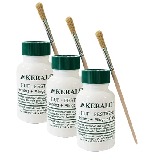 RL24 - Keralit Huf-Festiger – Hufpflege für Pferde – Hufhornhärter stabilisiert & festigt das Horn – für Belastbarkeit & festen Sitz – Pferdepflege – 3X 250 ml (2er-Set) von RL24