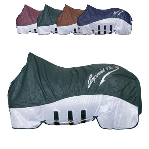 RL24 - Regen- & Fliegendecke 600D IRHSuper-Dry von Imperial Riding – Pferdedecke mit Mesh, Bauchklappe & Schweifklappe – atmungsaktive Regendecke für Pferde in Forest Green – Größe 155cm RL24 - Regen- & Fliegendecke 600D IRHSuper-Dry von Imperial Riding – Pferdedecke mit Mesh, Bauchklappe & Schweifklappe – atmungsaktive Regendecke für Pferde in Forest Green – Größe 155cm von RL24