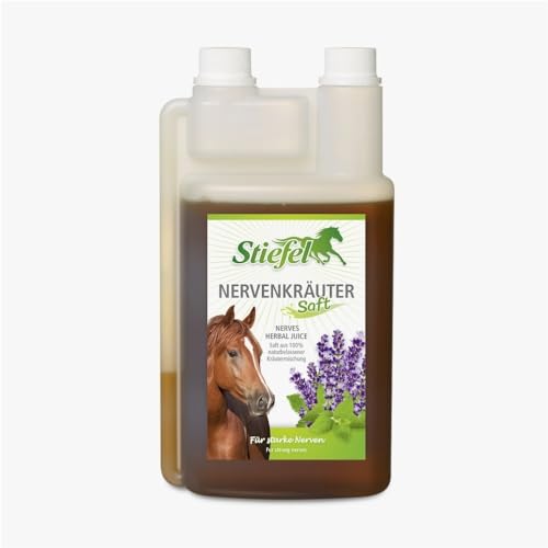 RL24 Stiefel - Nervenkräutersaft für Starke Nerven | Kräutersaft mit Lavendel & Melisse | Ergänzungsfuttermittel für nervöse & gestresste Pferde | Pferde Zusatzfutter | 1 x 1000 ml Flasche von RL24