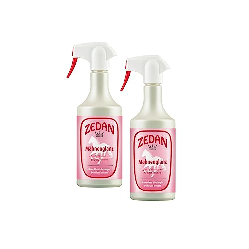 RL24 Zedan - Mähnenspray für Pferde | für Glanz & verbesserte Kämmbarkeit | Schweifspray für Pferde | Pflege für gesundes Fell & mehr Volumen | 2 x 750 ml Spray (2er Set) von RL24