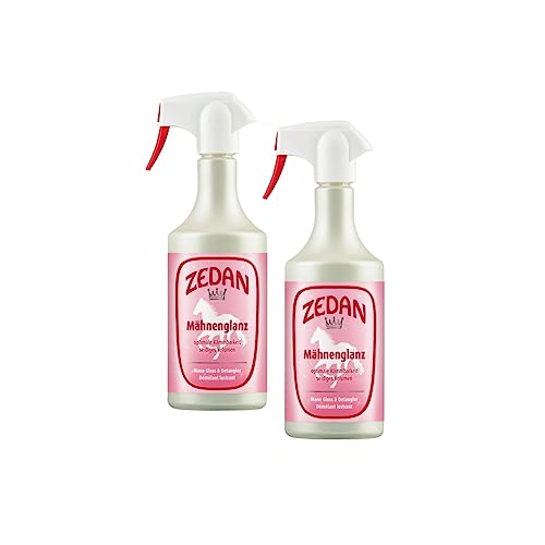 RL24 Zedan - Mähnenspray für Pferde | für seidigen Glanz & Kämmbarkeit | Schweifspray für Pferde | Pflege mit Provitamin B5 & natürlichem Vitamin E | 2 x 750 ml Spray (2er Set) von RL24