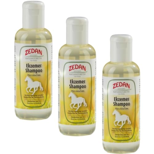RL24 Zedan - Pferdeshampoo | beruhigt & reinigt schonend | Ekzemershampoo für Pferde | Mähnenshampoo gegen Schuppenbildung & Juckreiz | 3 x 250 ml Flasche (3er Set) von RL24