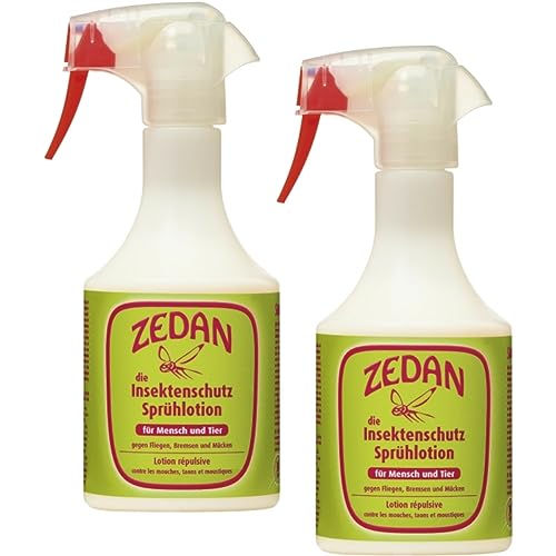 RL24 Zedan SP - Insektenschutz Sprühlotion | Schutz gegen Bremsen, Fliegen & Mücken | Fliegenspray Pferd & Reiter | natürlicher Fliegenschutz | 2 x 500 ml Spray (2er Set) von RL24