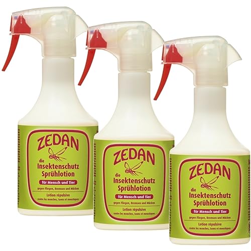 RL24 Zedan SP - Insektenschutz Sprühlotion | gegen Bremsen, Fliegen & Mücken | Fliegenspray Pferd & Reiter | Fliegenschutz mit Geraniol & Zedernholzöl | 3 x 500 ml Spray (3er Set) von RL24