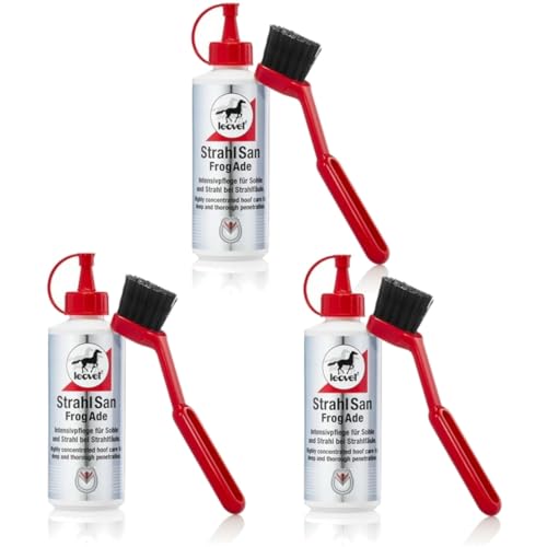RL24 leovet - Strahlsan mit Pinsel | Huffett für Strahlpflege | Hufbalsam schützt Strahl & Sohle | Strahlfäule-Pflege | Durchblutung anregend | Hufpflege für Pferde | 3 x 200 ml (3er Set) RL24 leovet - Strahlsan mit Pinsel | Huffett für Strahlpflege | Hufbalsam schützt Strahl & Sohle | Strahlfäule-Pflege | Durchblutung anregend | Hufpflege für Pferde | 3 x 200 ml (3er Set) von RL24