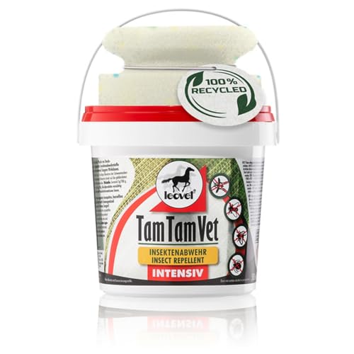 RL24 leovet - Tam Tam Vet Intensiv Gel mit Schwamm | Insektenschutz für Pferde | 4-Fach verstärkter Wirkdauer | Schutz vor Mücken, Bremsen & Zecken | 1 x 500 ml Eimer von RL24