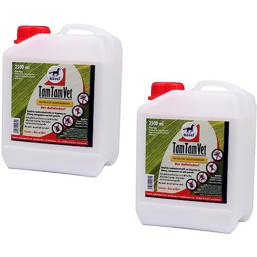 RL24 leovet - Tam Tam Vet natürliche Insektenabwehr | Fliegenspray für Pferde | Schutz vor Fliegen, Mücken, Bremsen & Zecken | 2 x 2500 ml Kanister (2er Set) von RL24