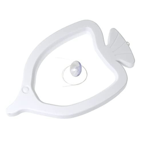 Fish Feeding Ring RLECS White Aquarium Movable Food Feeder Circle with Suction Cup for Home Aquarium Fish Tank Fish Feeder Circle von RLECS