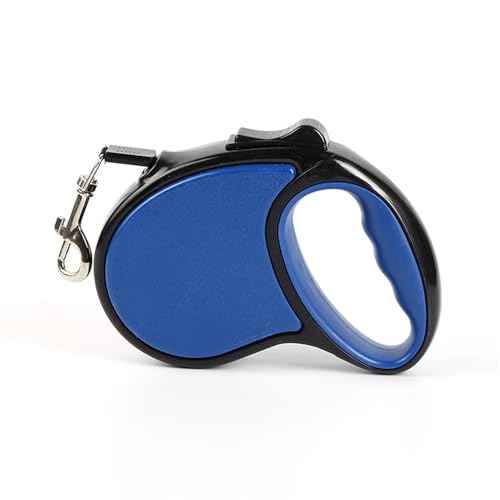 RLVYTA Hundeleine Einziehbare Haustier-Hundeleine 3 m 5 m Welpenlauf-Laufleine für kleine mittelgroße Hunde Verstellbare Führleine(Blue,3m) von RLVYTA